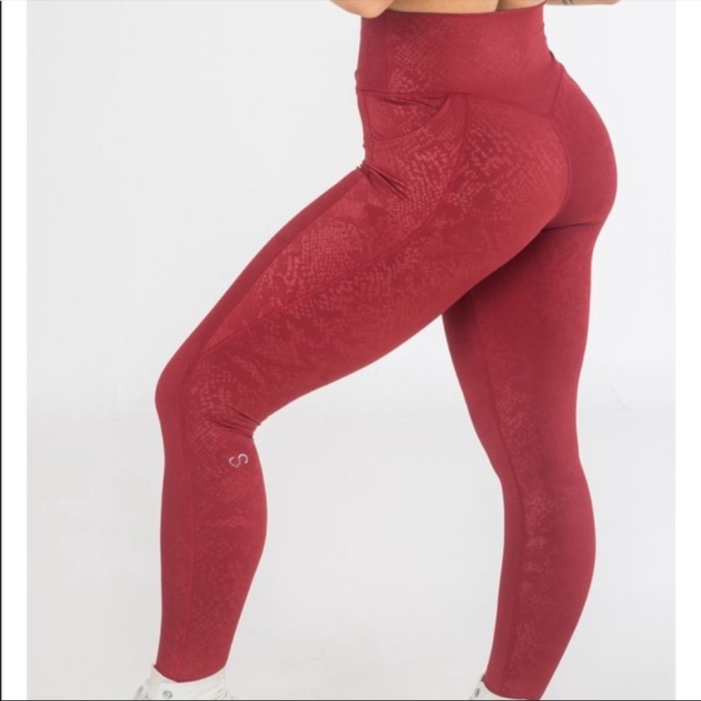 Curves N Combatboots Snakeskin Leggings